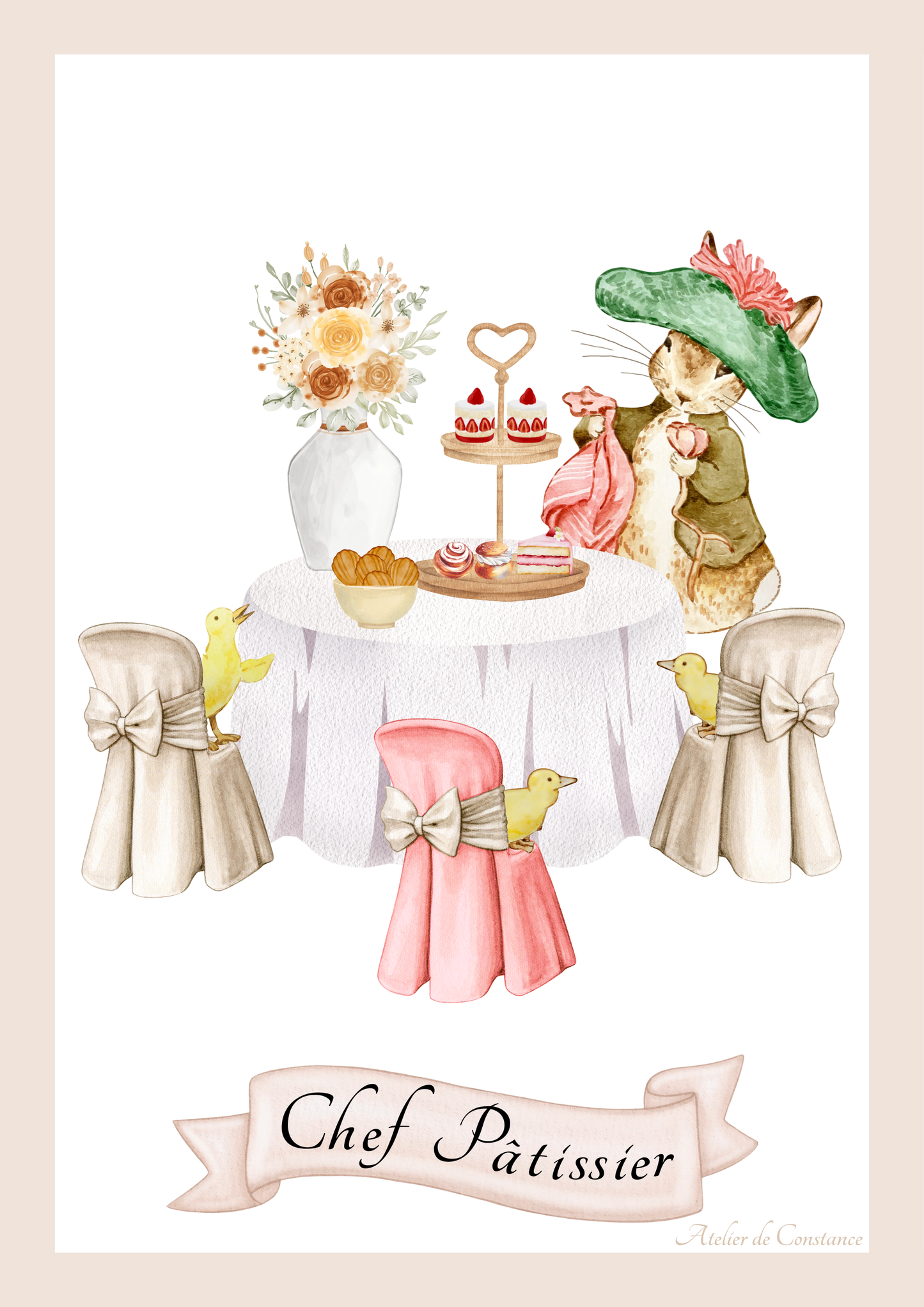 Affiche - chef pâtissier