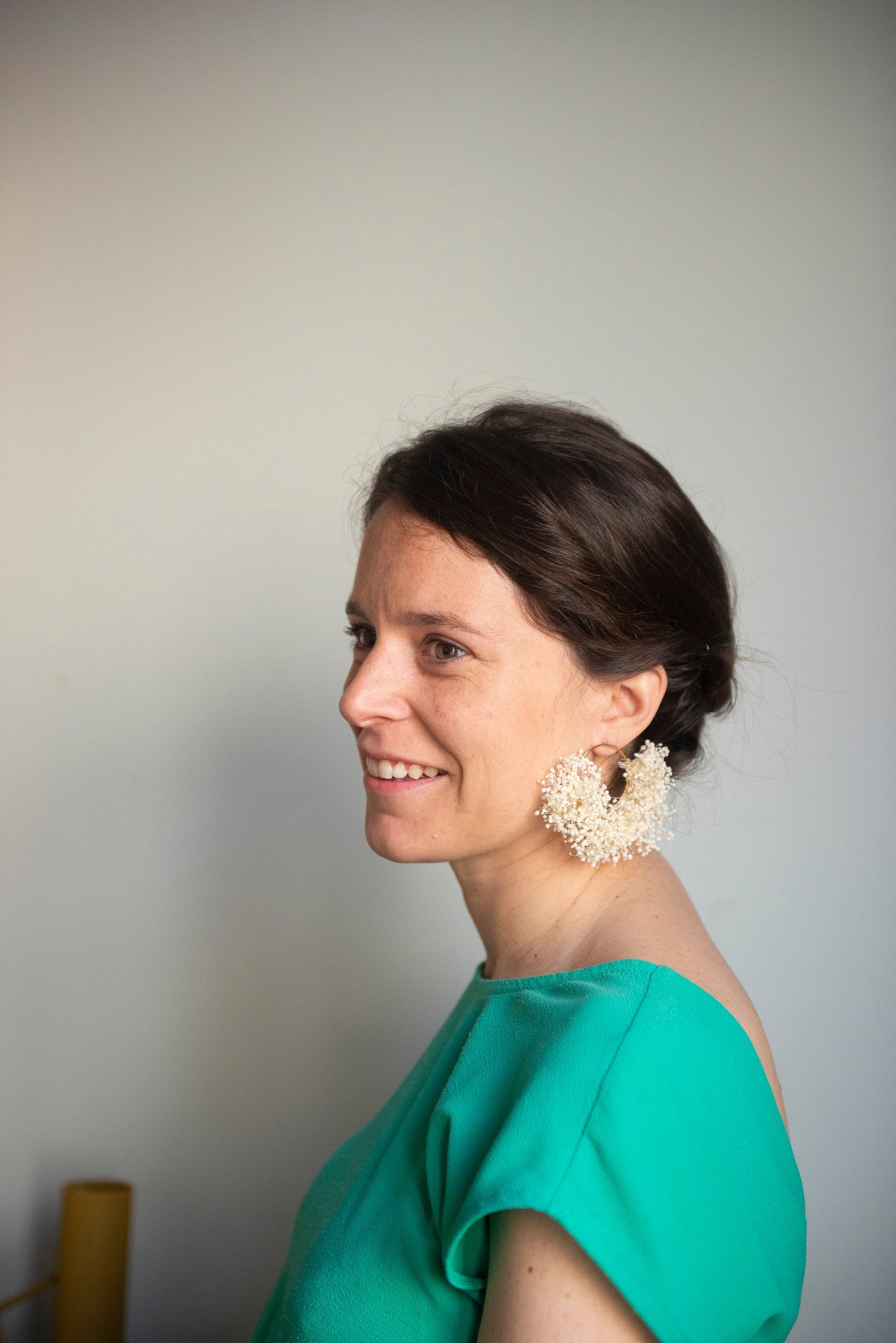 Boucles d'oreilles Belle mariée aux fleurs éternelles