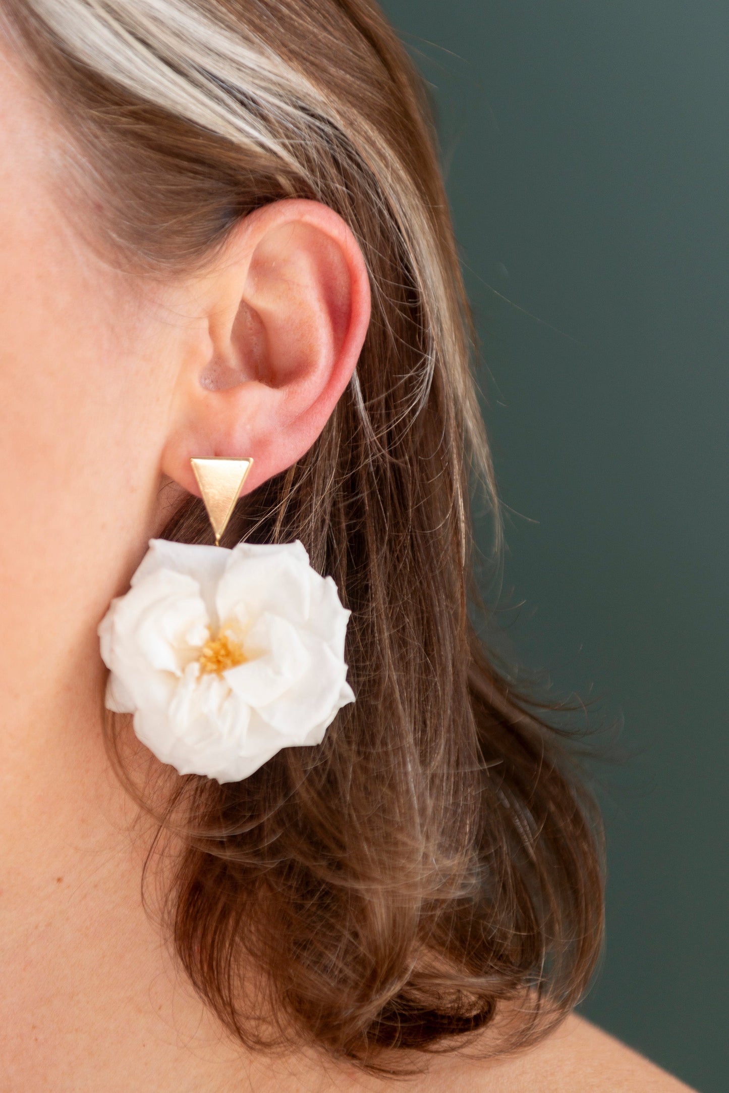 Boucles d'oreilles L'élégante aux fleurs éternelles