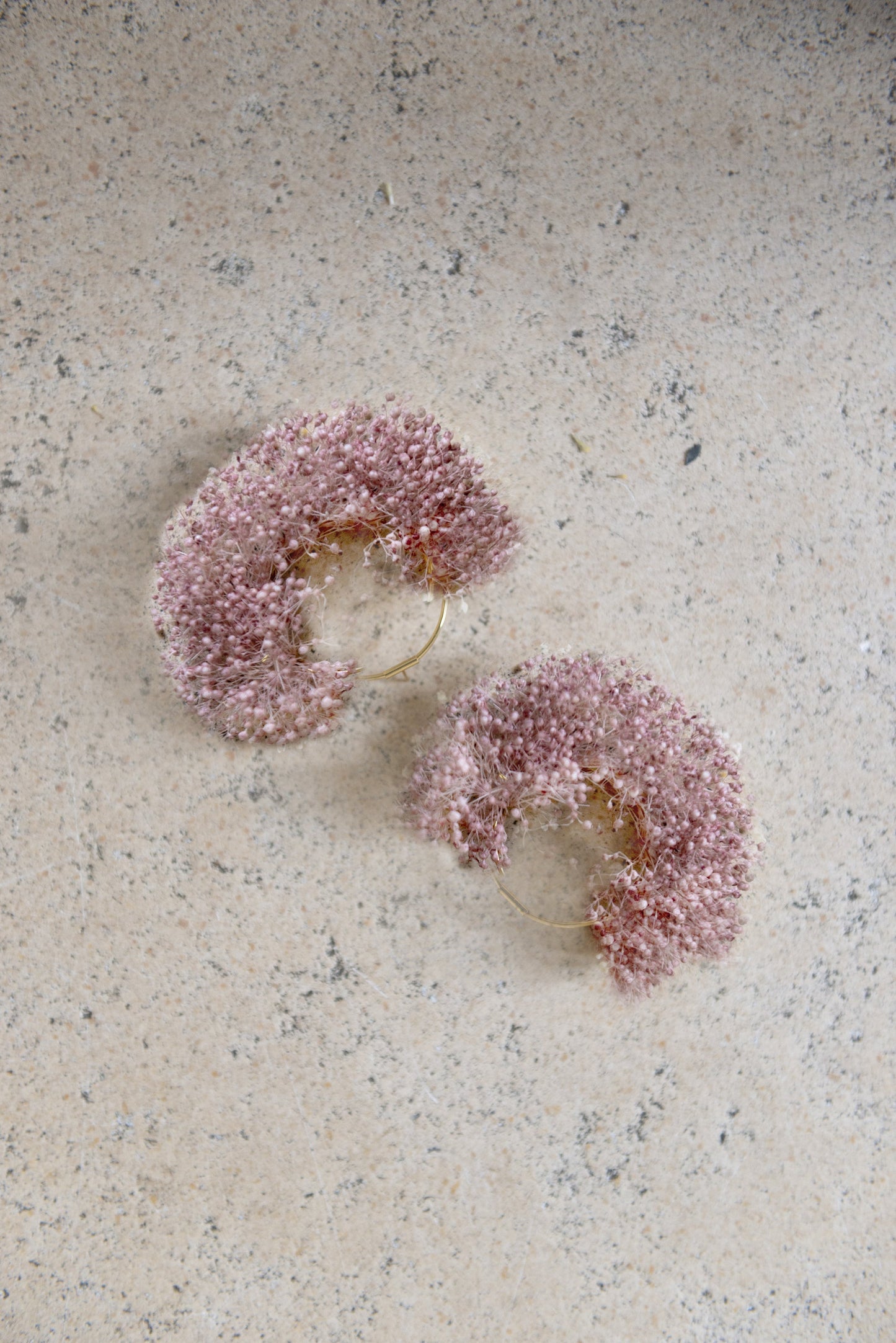 Boucles d'oreilles La romantique aux fleurs éternelles