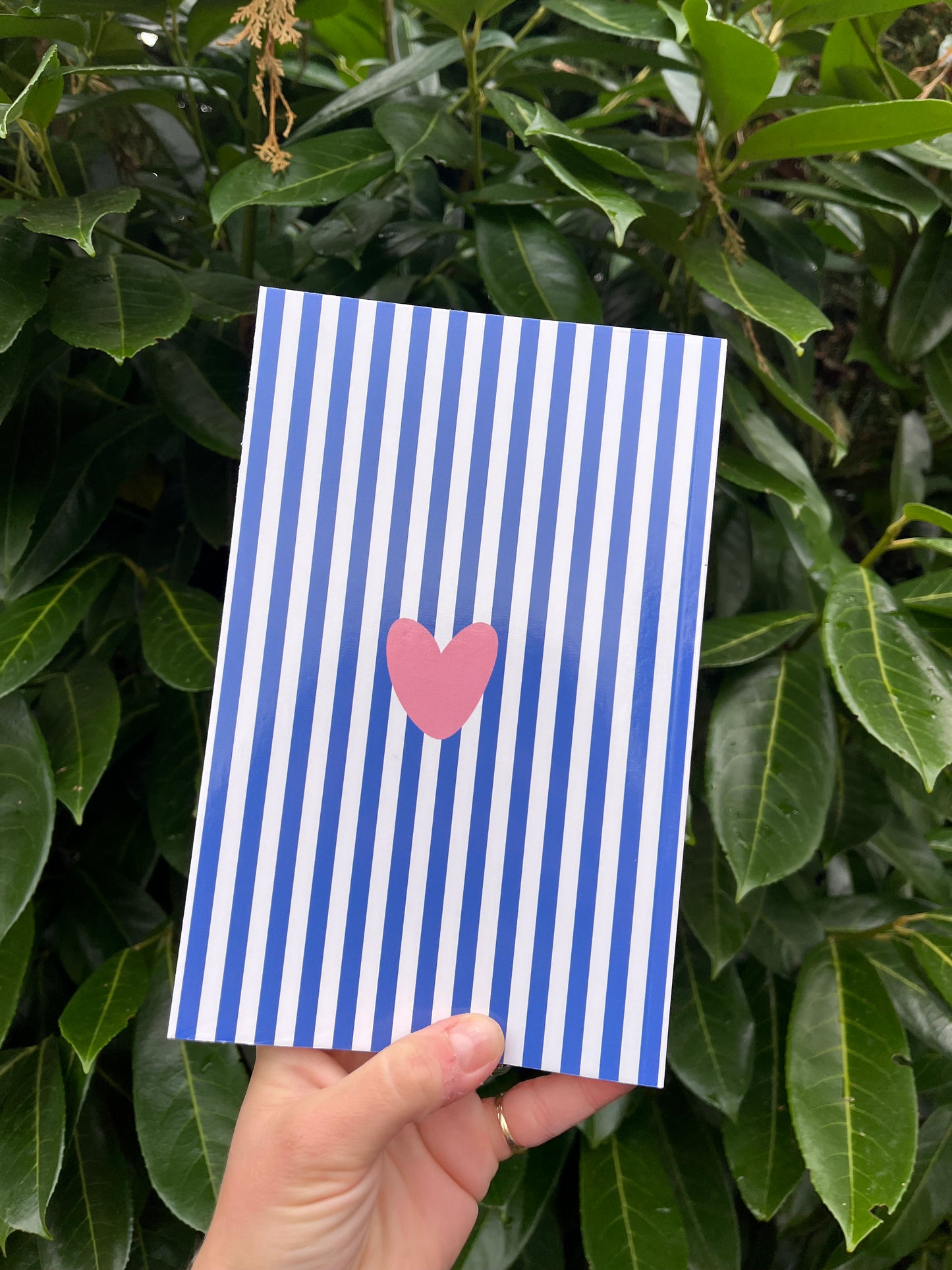 Carnet de notes "To do list" - rayures bleues