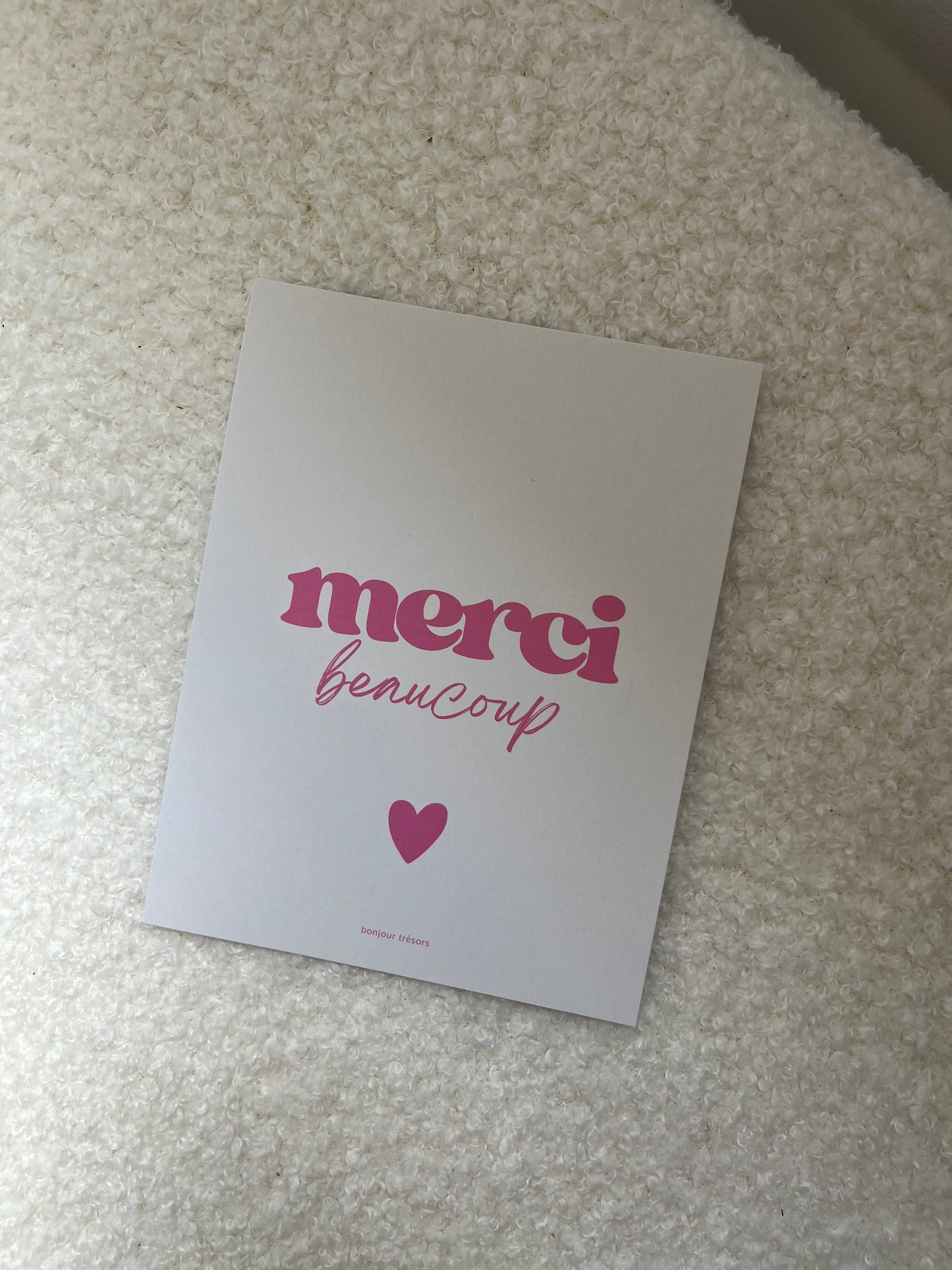 Merci beaucoup - carte