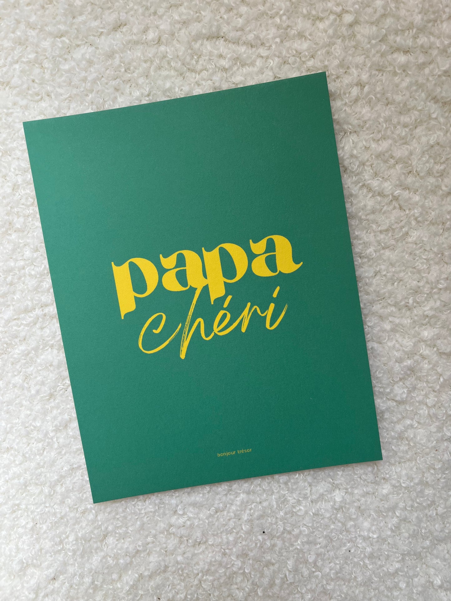 Papa chéri - carte