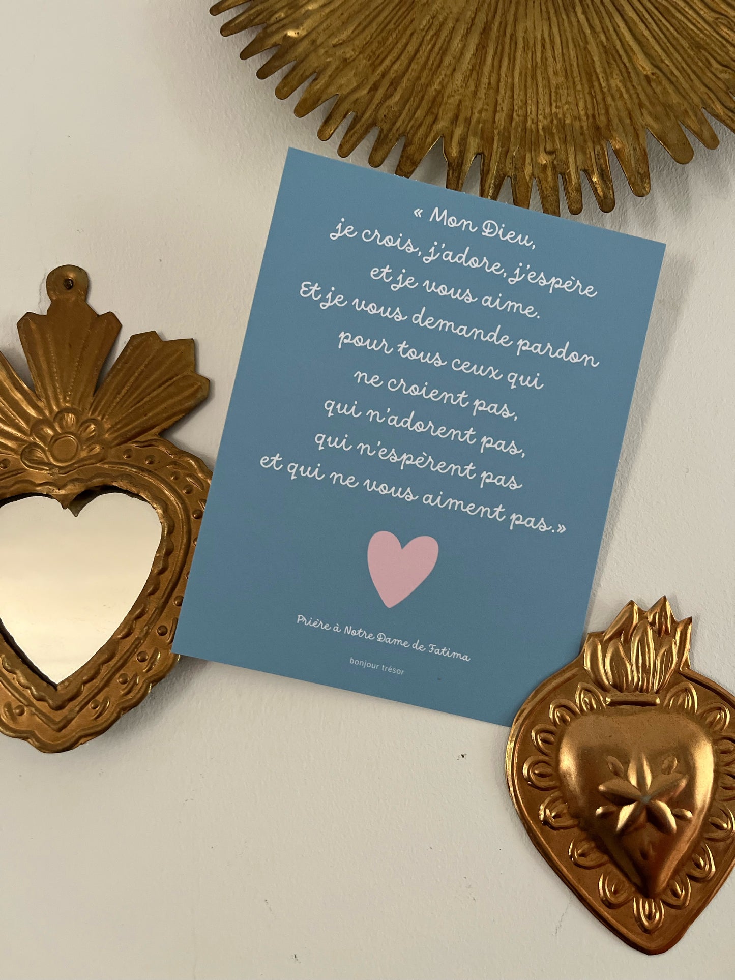 Prière à Fatima - carte