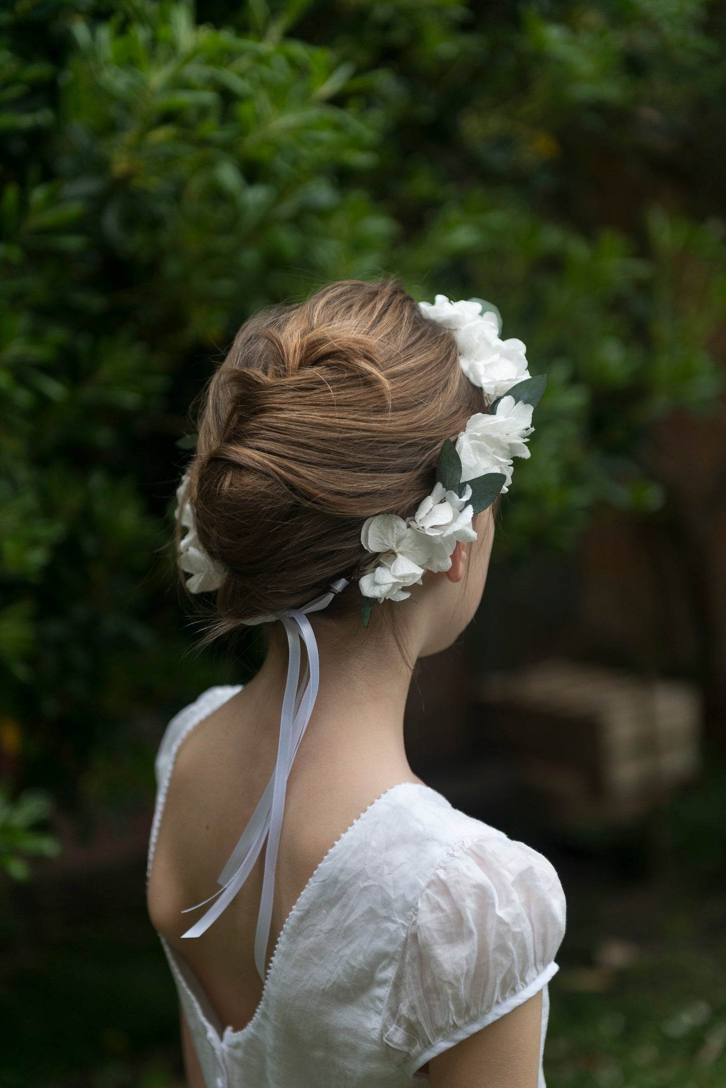 Couronne Cérémonie en fleurs éternelles