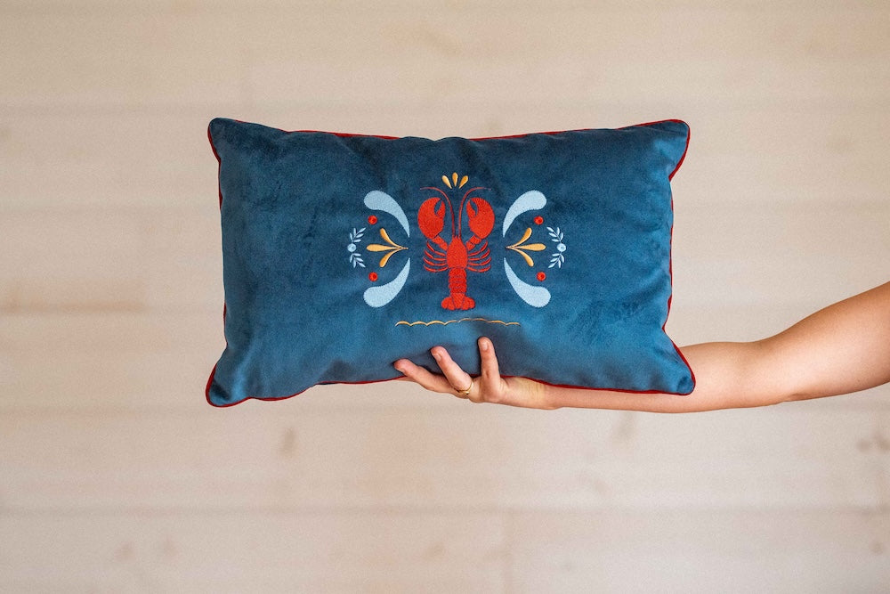 Coussin brodé