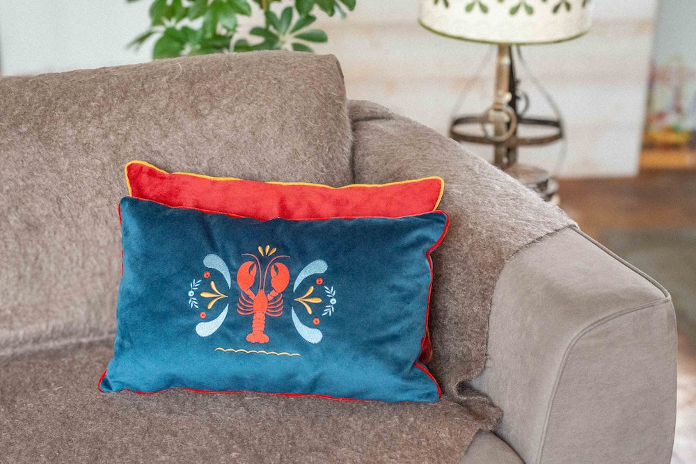 Coussin brodé