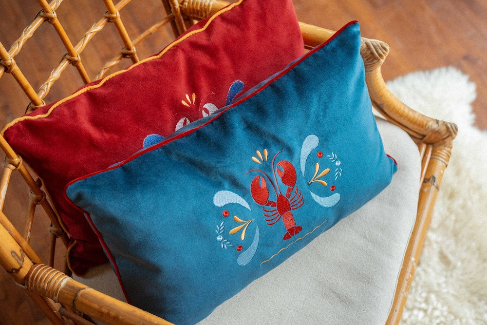 Coussin brodé