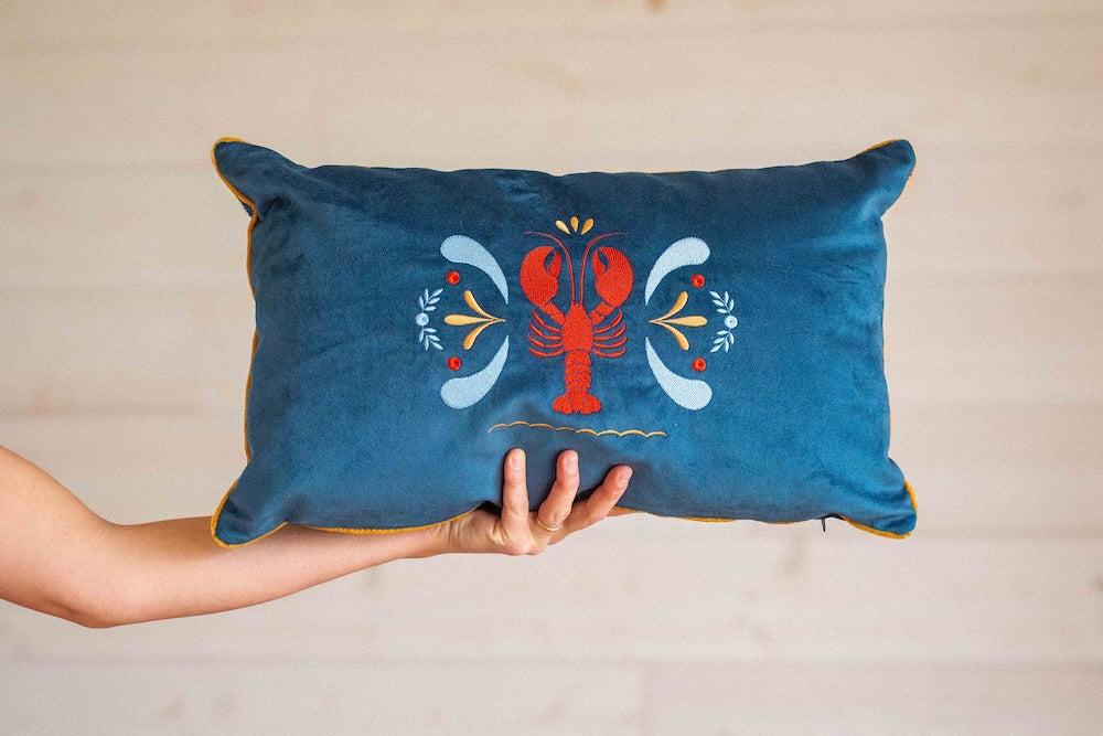 Coussin brodé