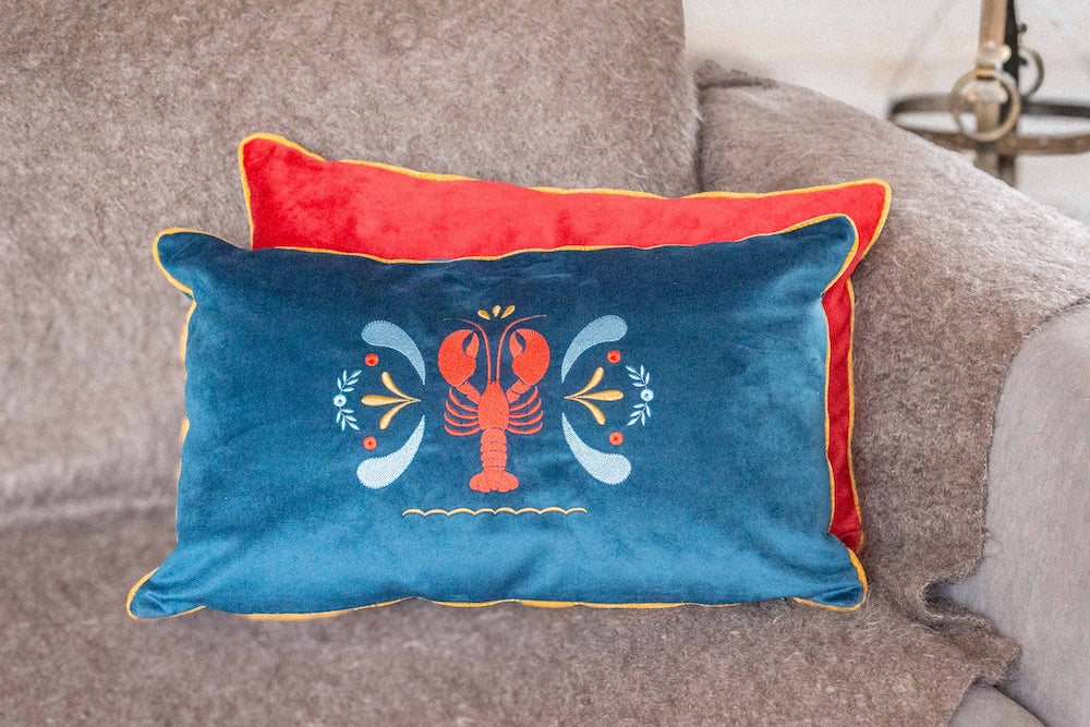 Coussin brodé