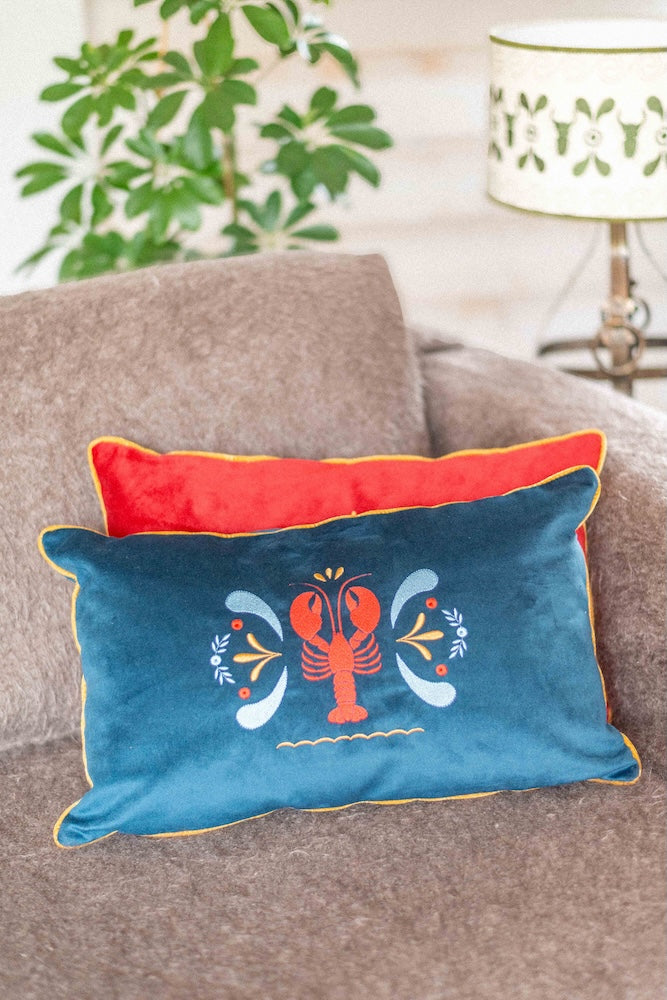 Coussin brodé