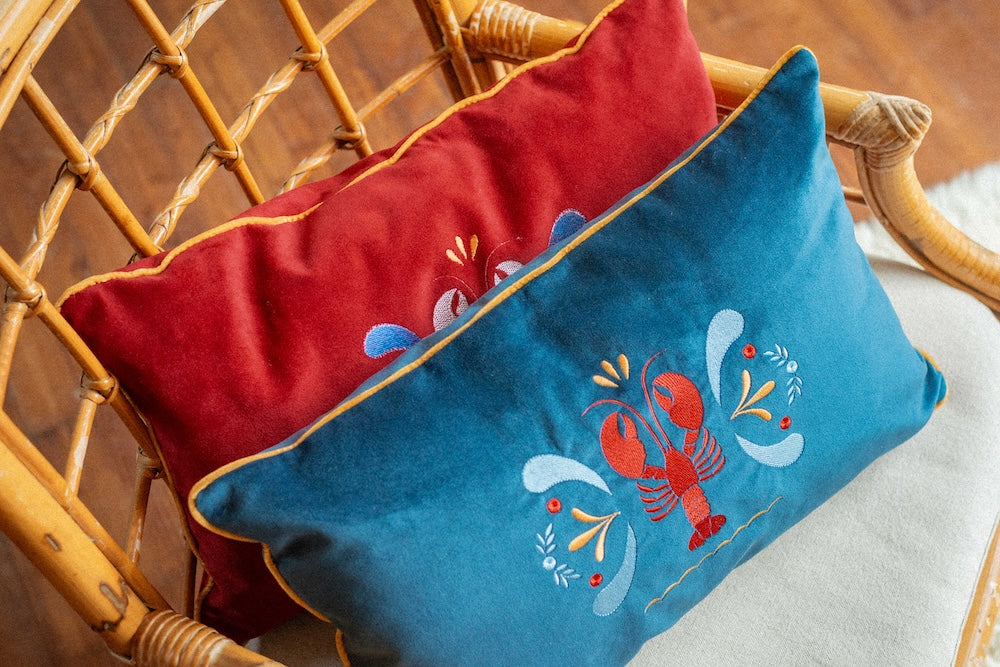Coussin brodé