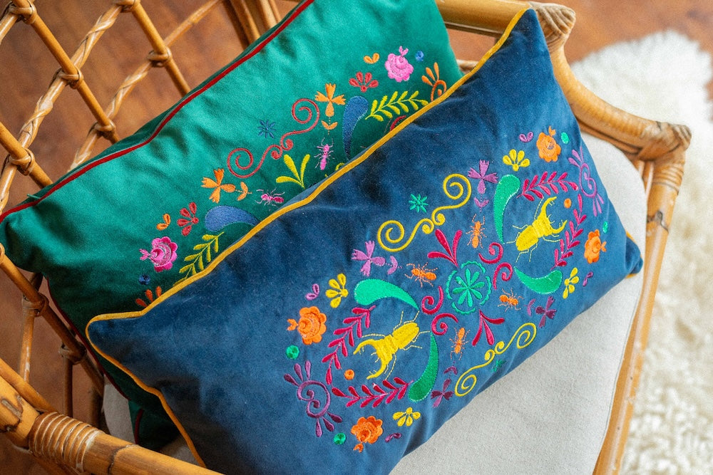 Coussin brodé
