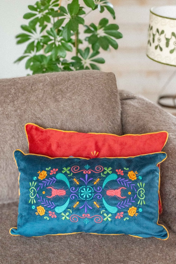 Coussin brodé