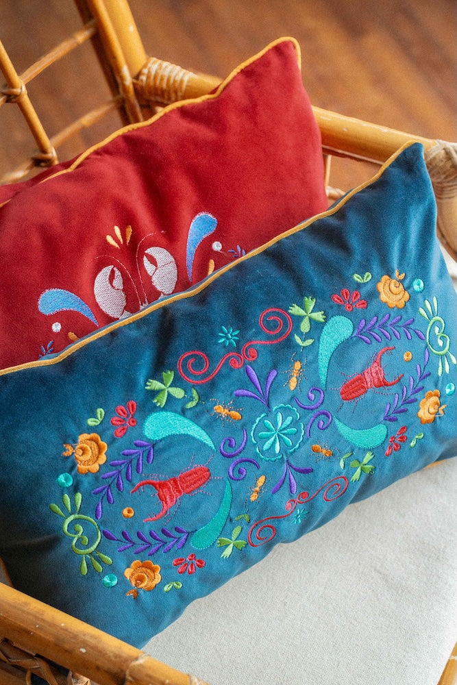 Coussin brodé
