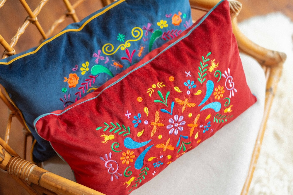 Coussin brodé