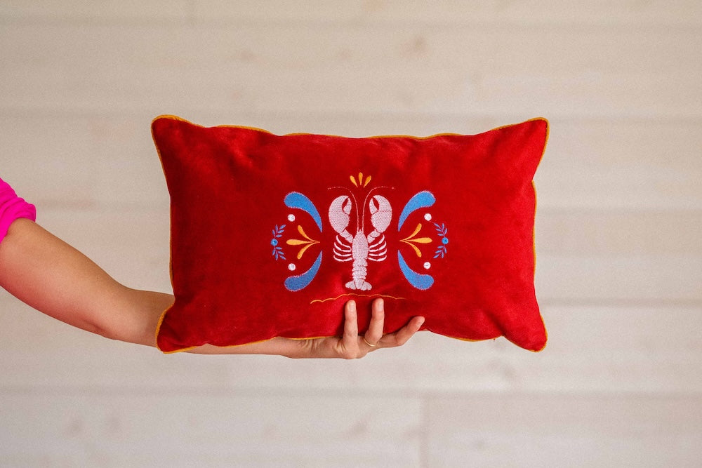 Coussin brodé