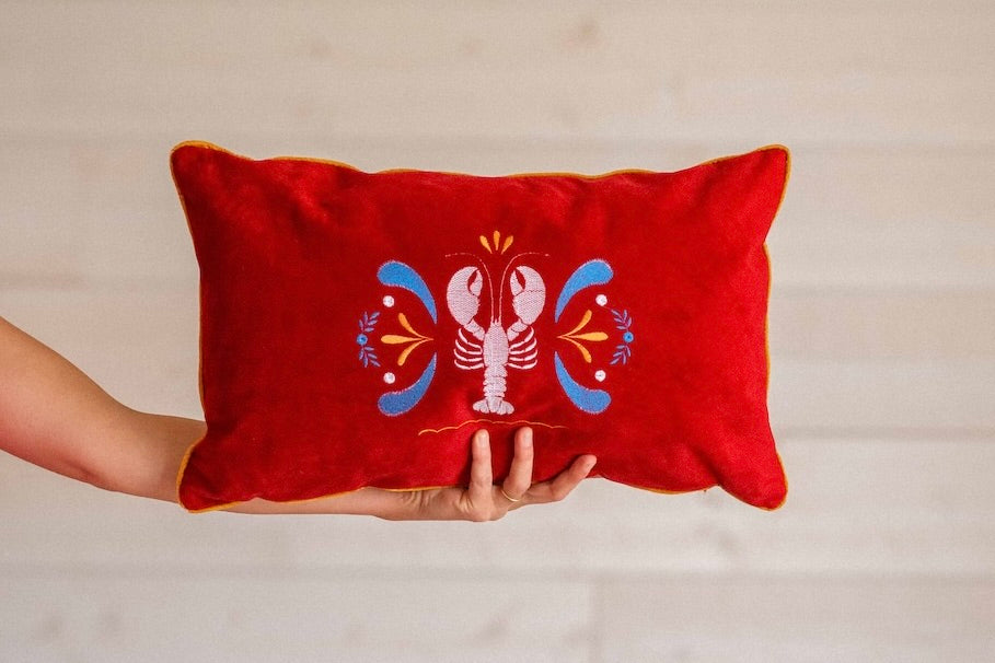 Coussin brodé