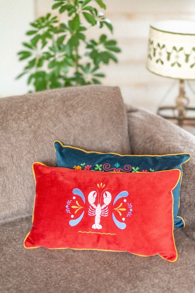 Coussin brodé