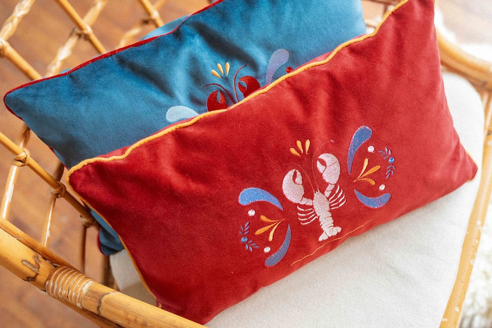 Coussin brodé