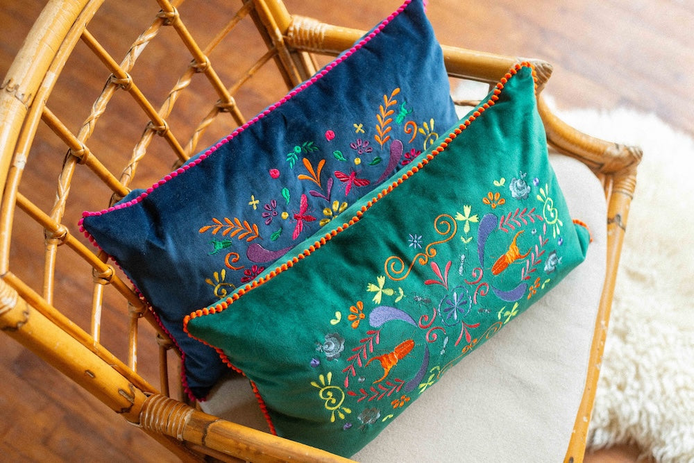 Coussin brodé