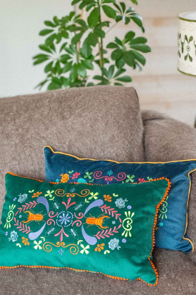 Coussin brodé