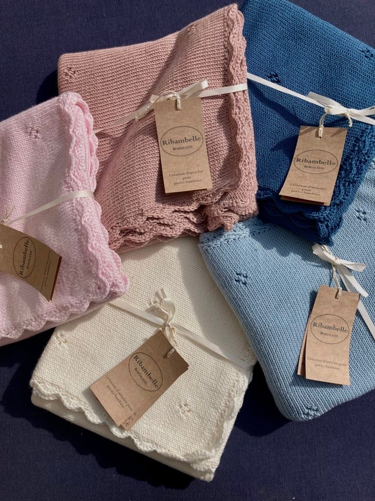 Couverture de bébé en laine mérinos