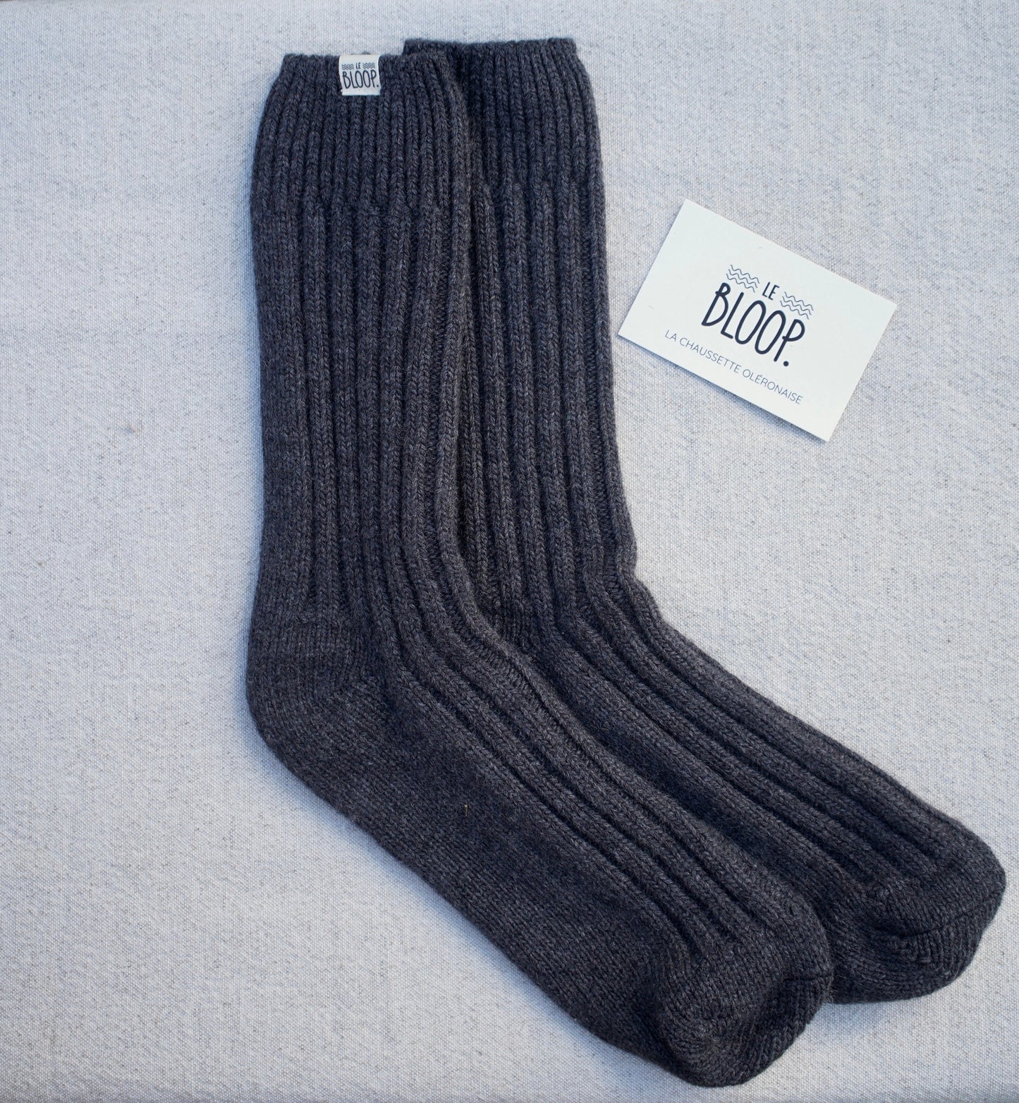 Chaussettes Noires en Cachemire et Laine Mérinos