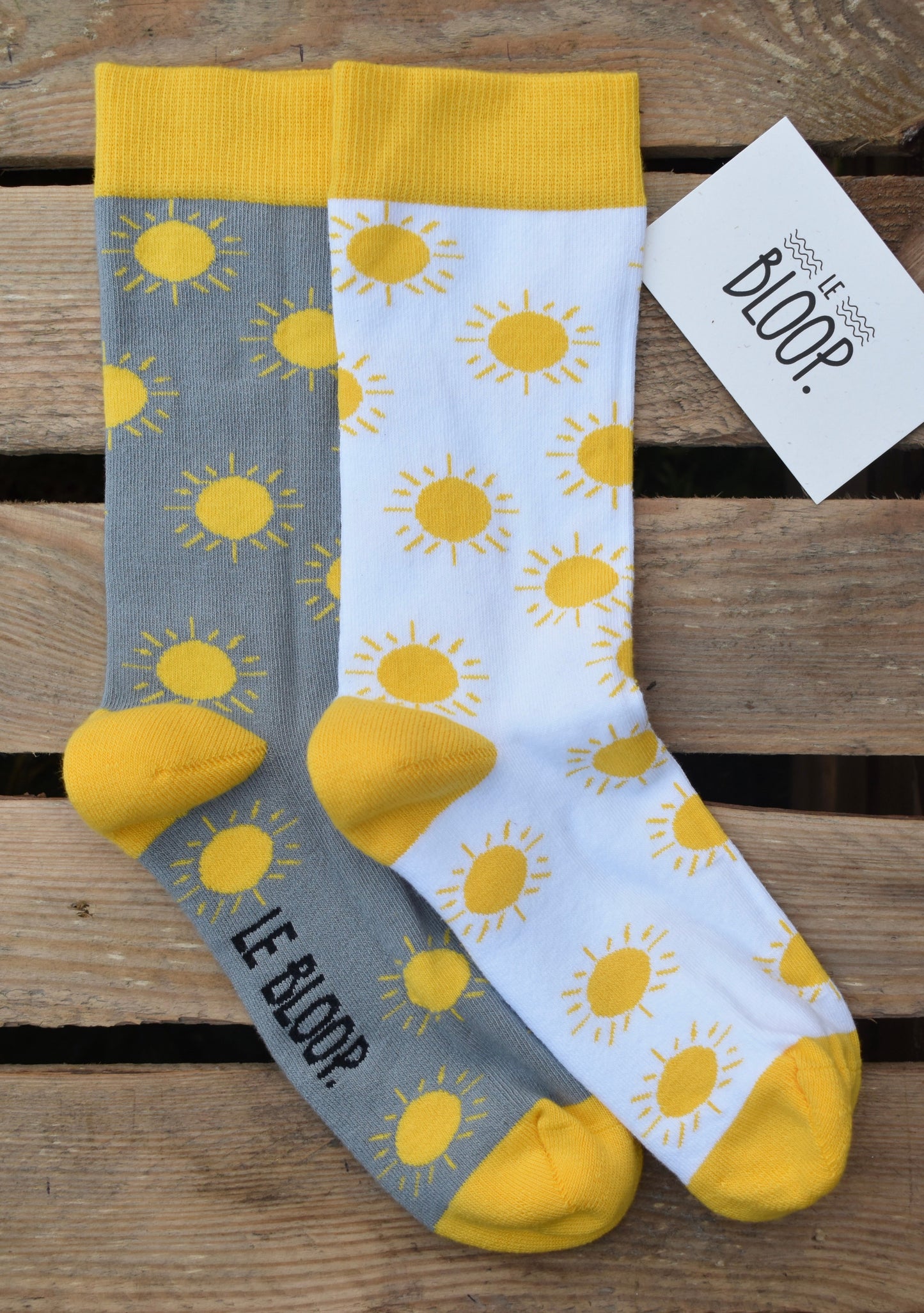 Chaussettes à motifs soleils