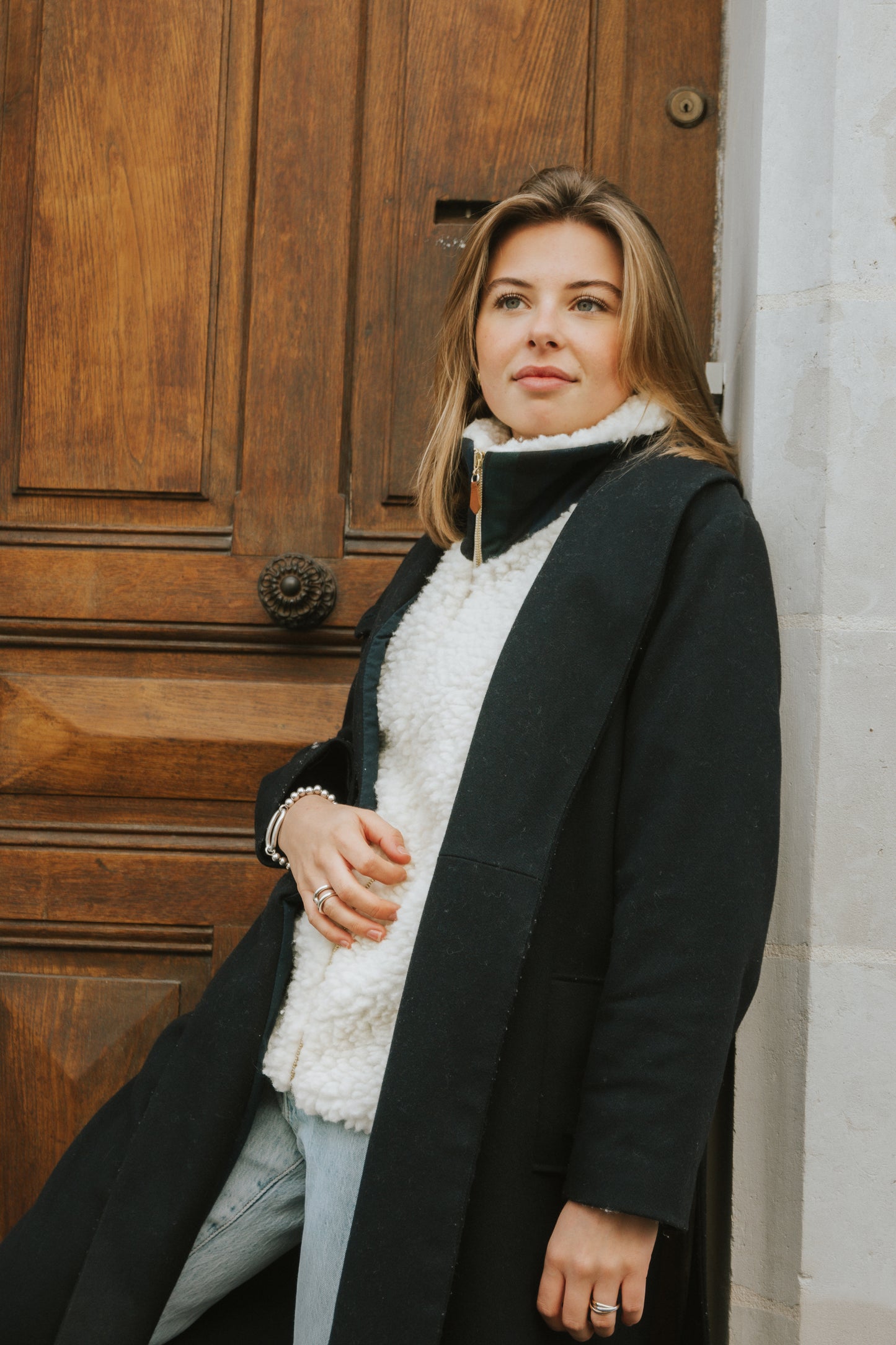 Veste Belair 100% Laine de mouton et Tartan