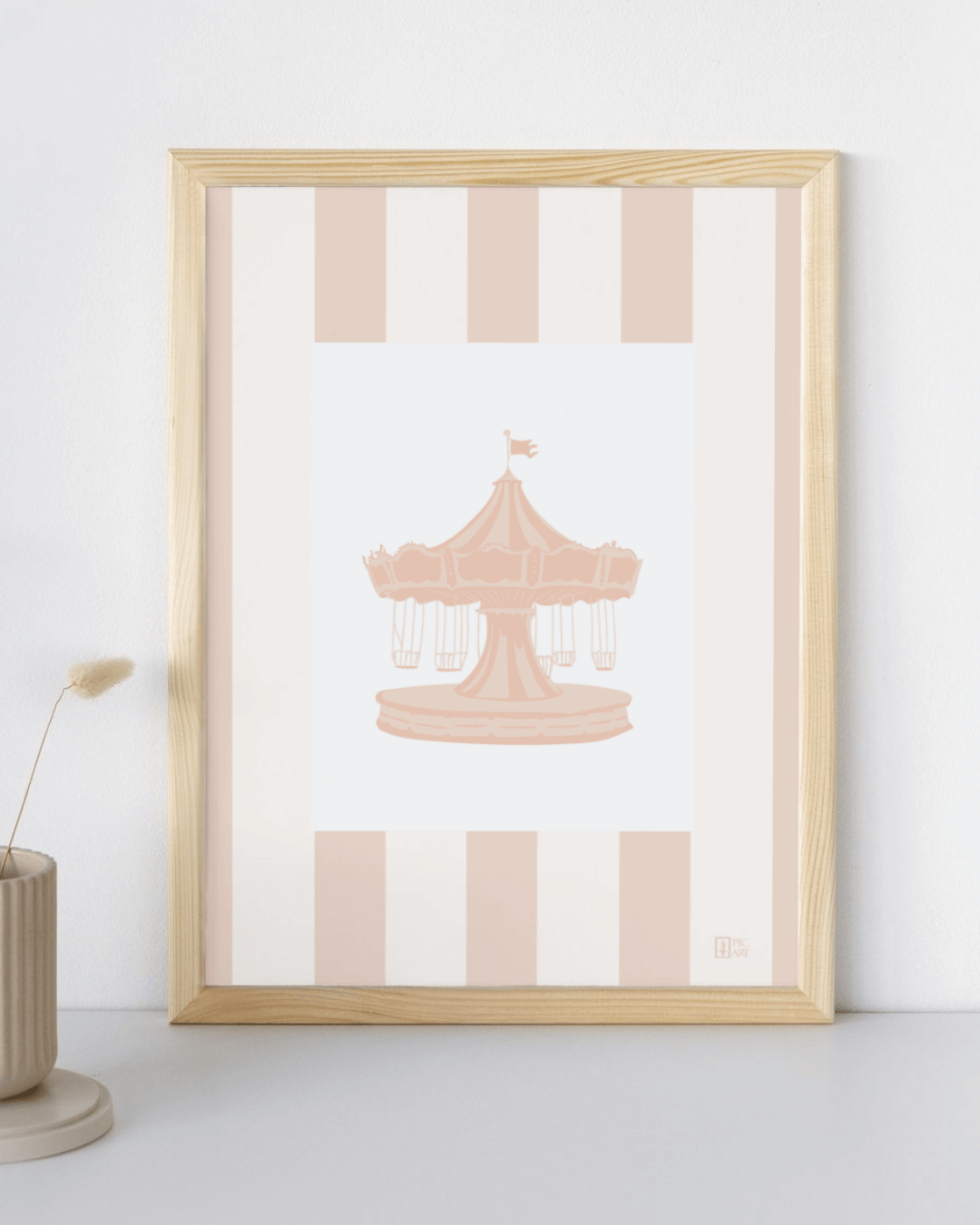 Carrousel - Carte illustrée douceur