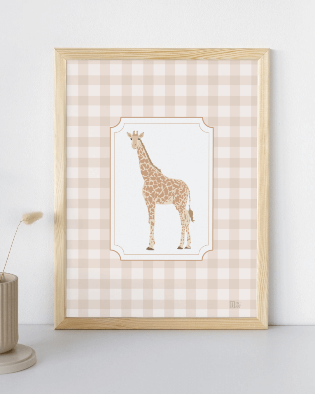 Girafe - Carte illustrée douceur