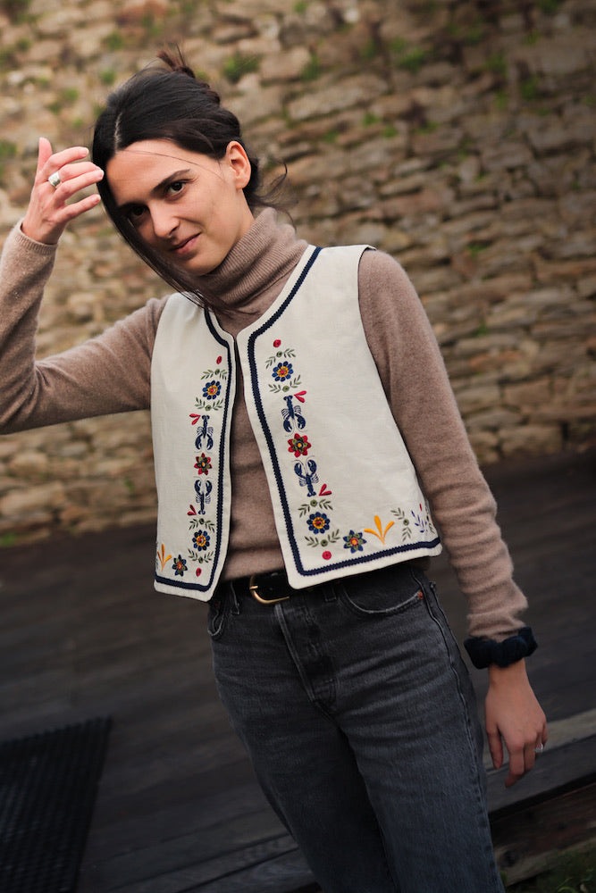 Gilet brodé personnalisé