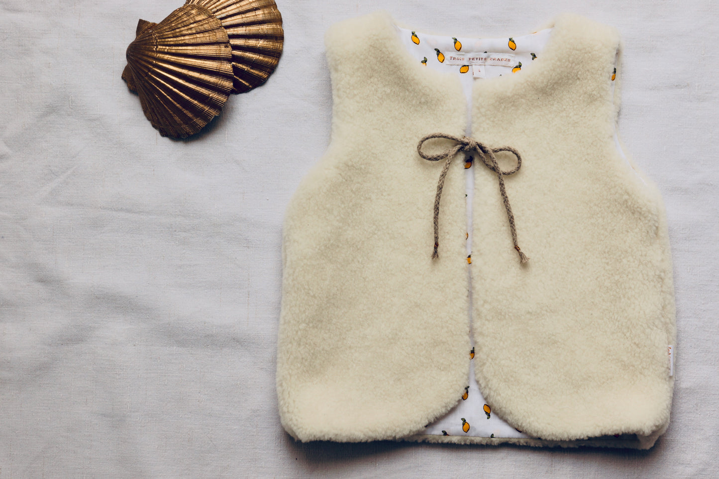Gilet berger enfant blanc