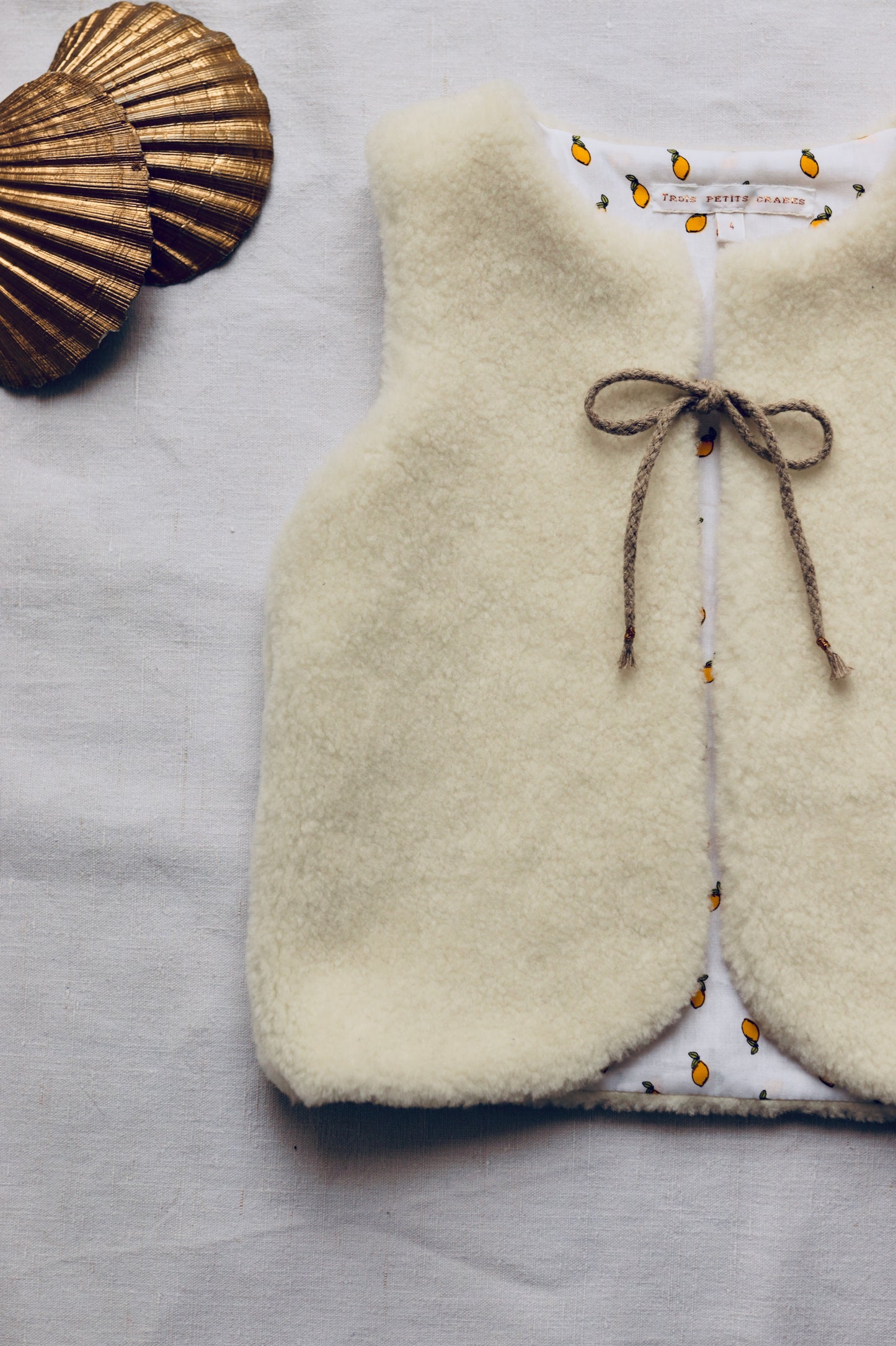 Gilet berger enfant blanc
