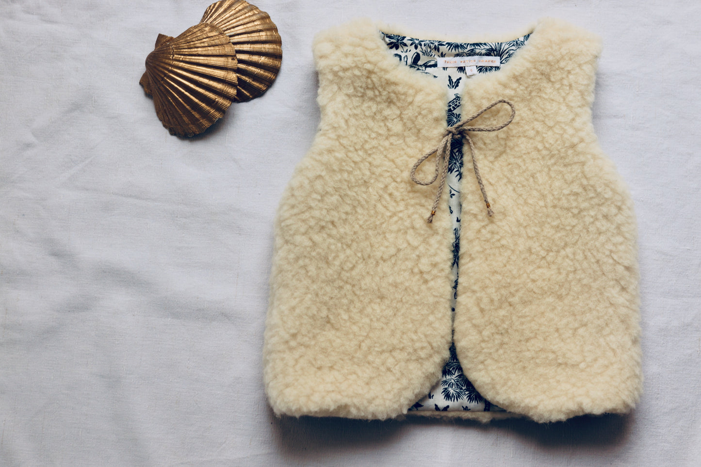 Gilet berger enfant blanc