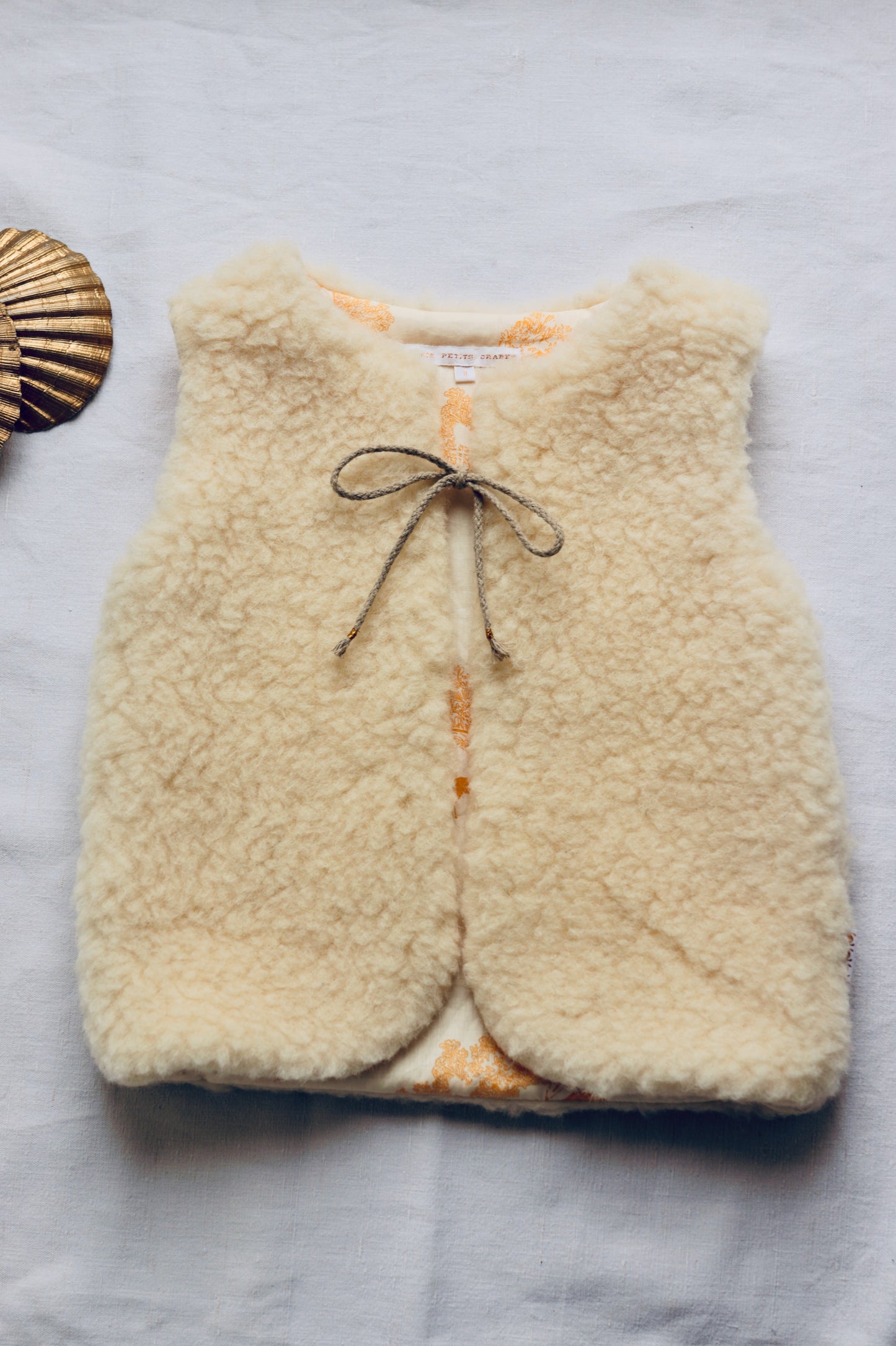 Gilet berger enfant blanc