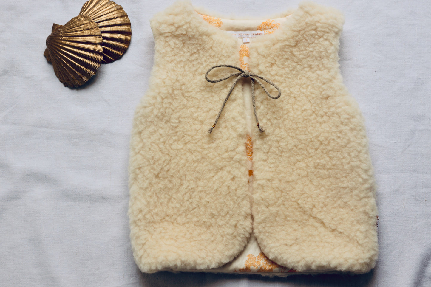 Gilet berger enfant blanc
