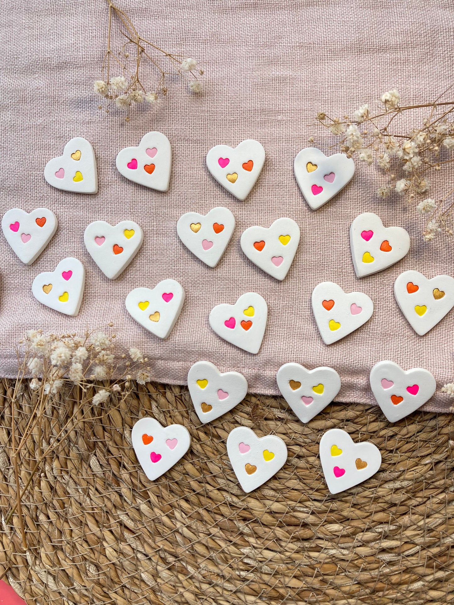 Magnet coeur + motif coeur