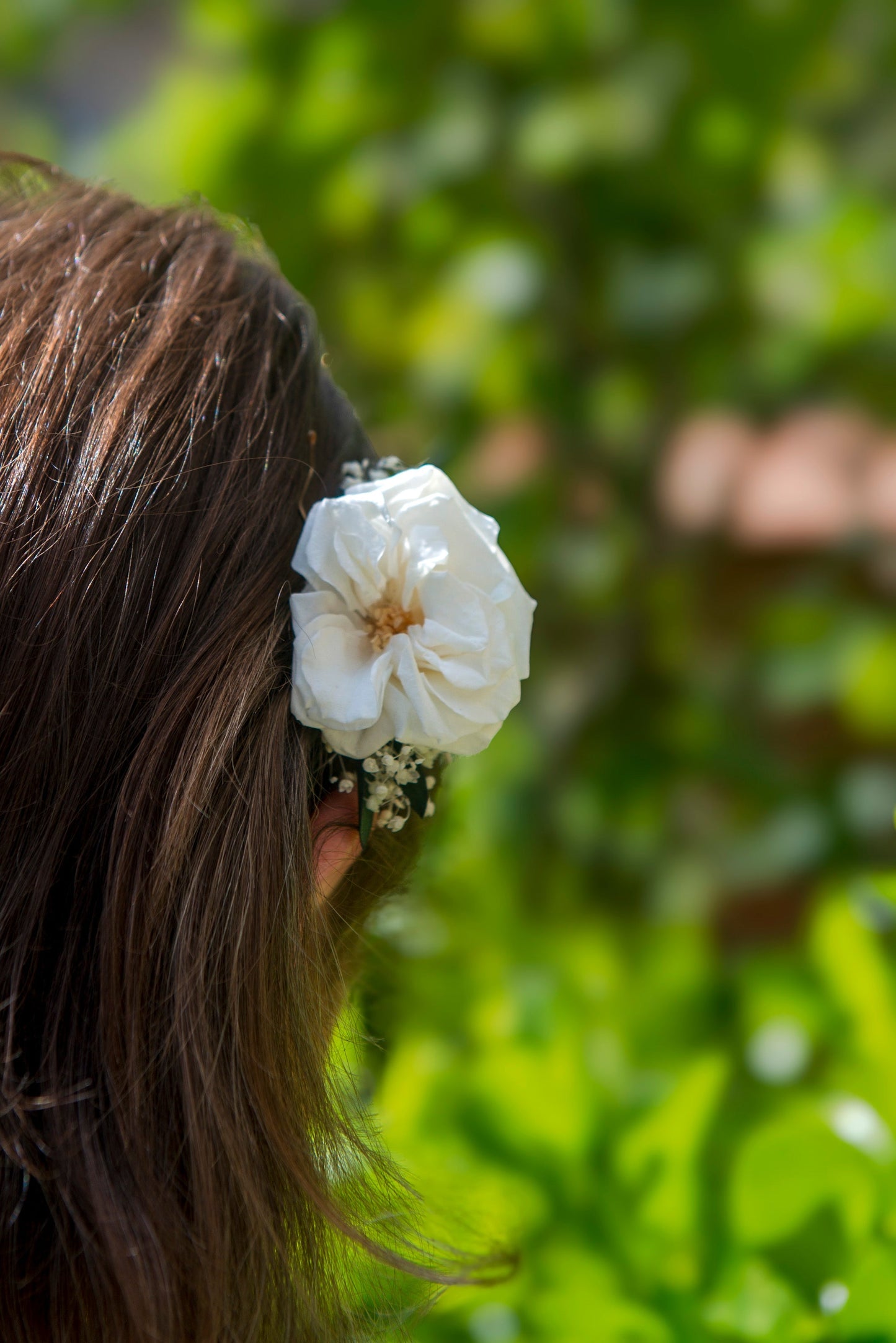 Peigne L'élégante aux fleurs éternelles taille moyenne
