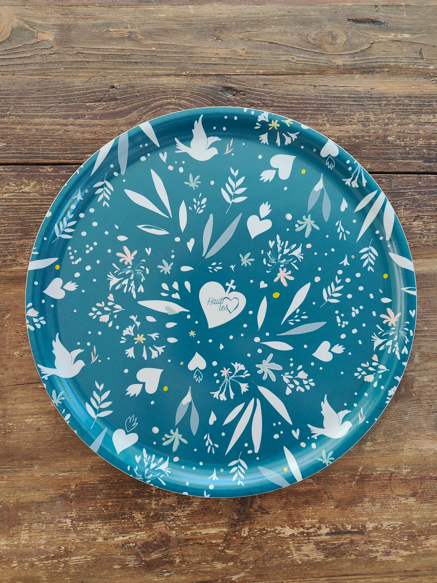 Plateau rond - Ephata bleu