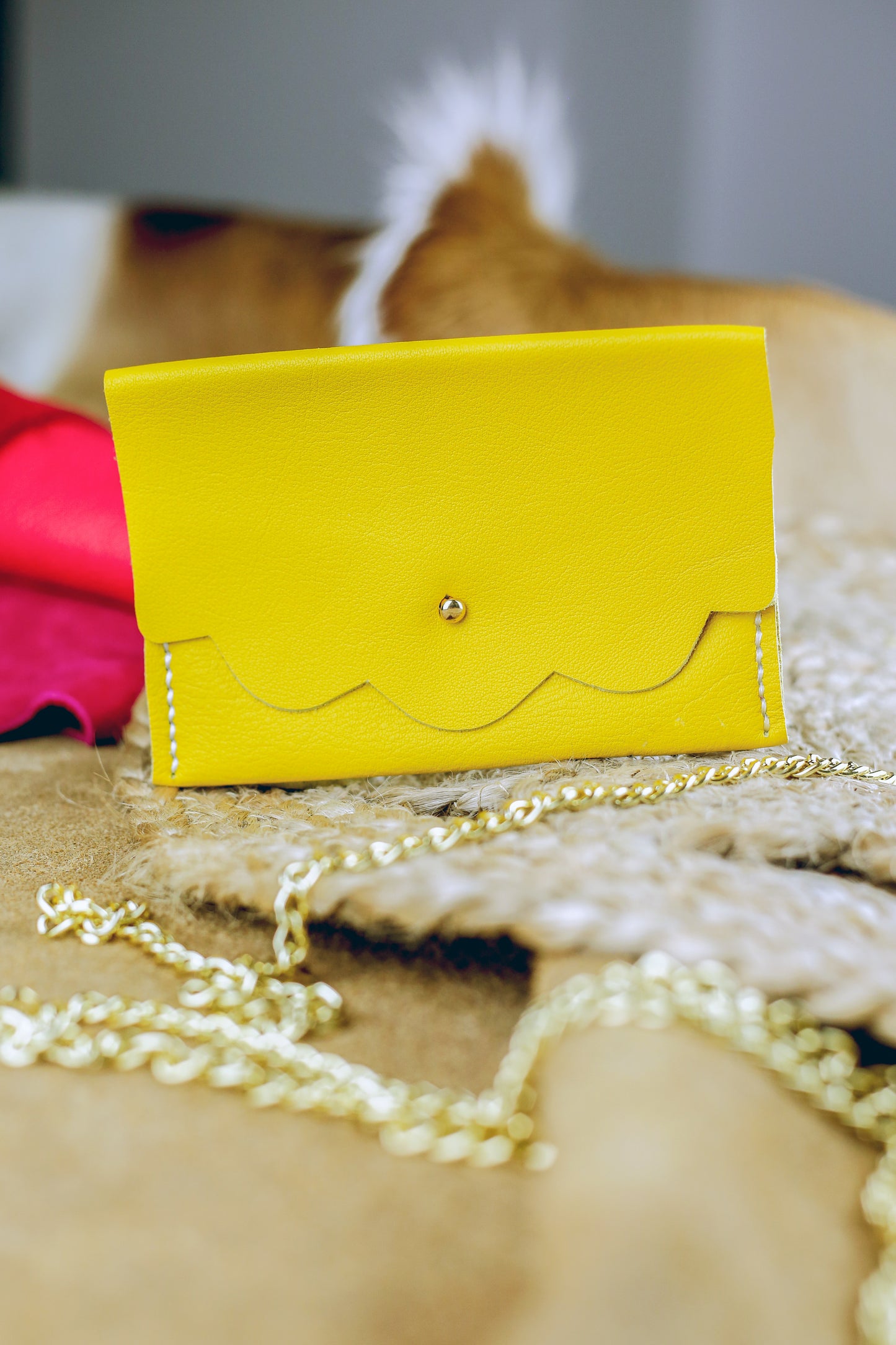 Portefeuille - Jaune Souple