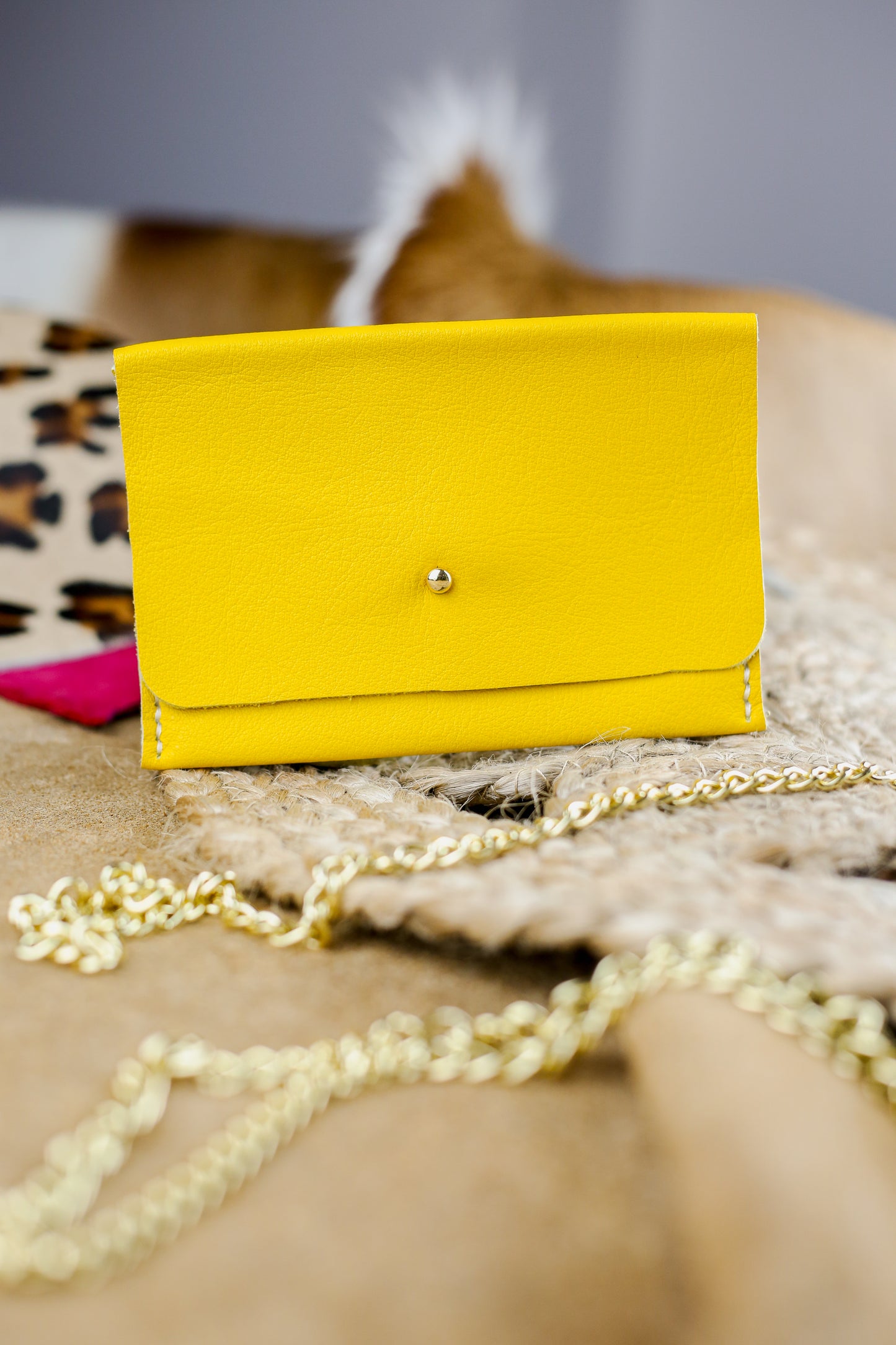 Portefeuille - Jaune Souple