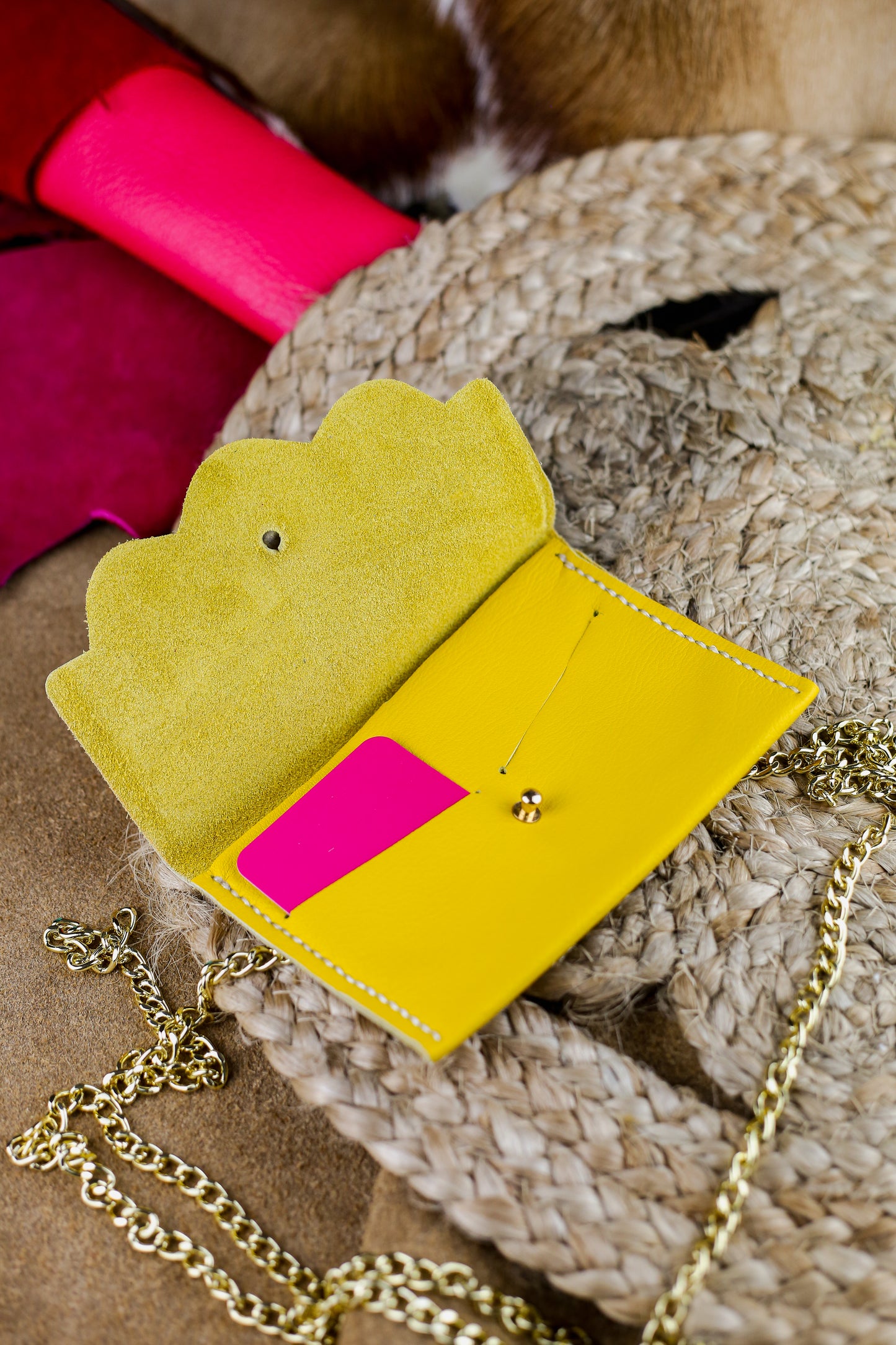 Portefeuille - Jaune Souple