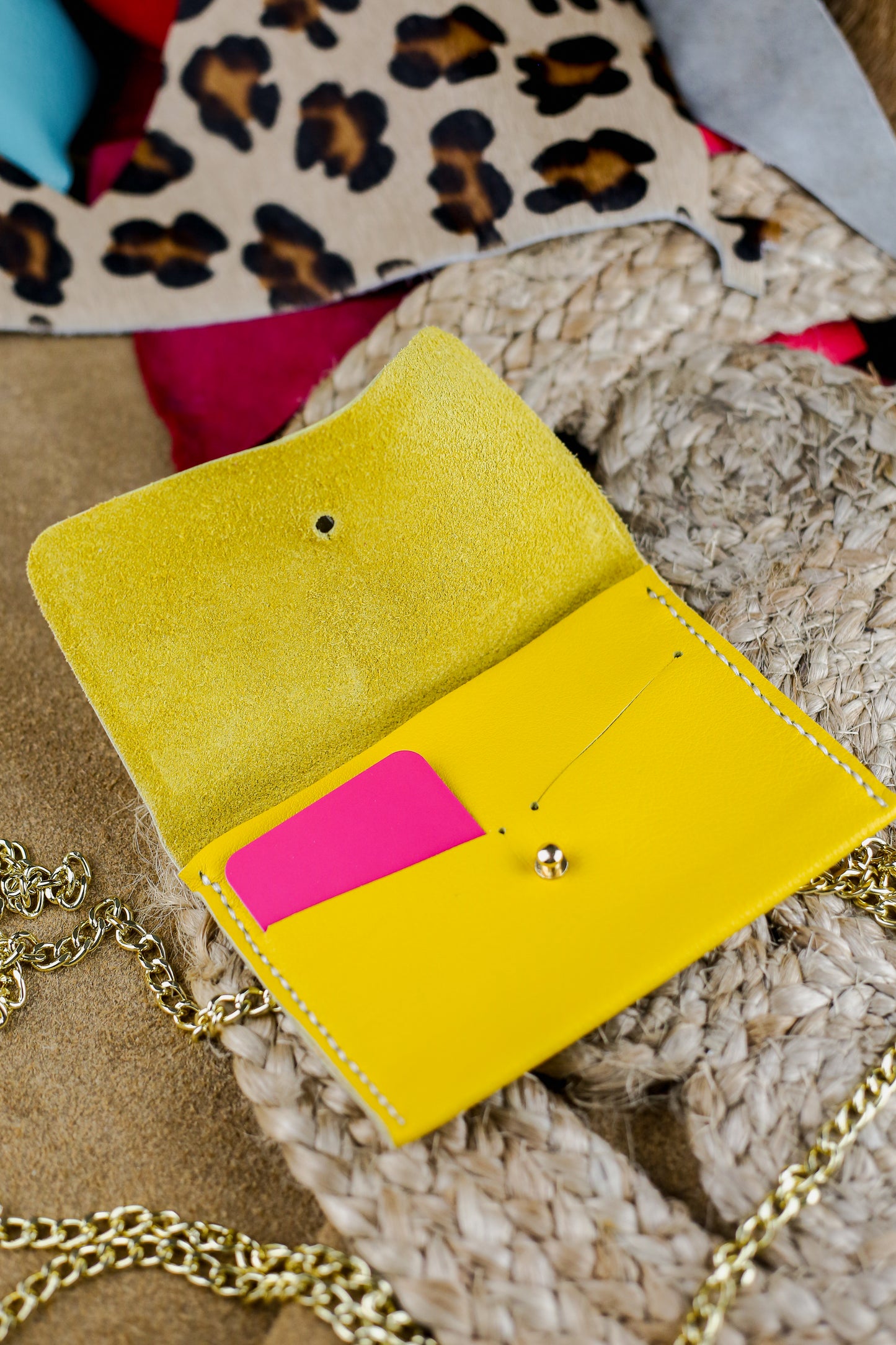 Portefeuille - Jaune Souple