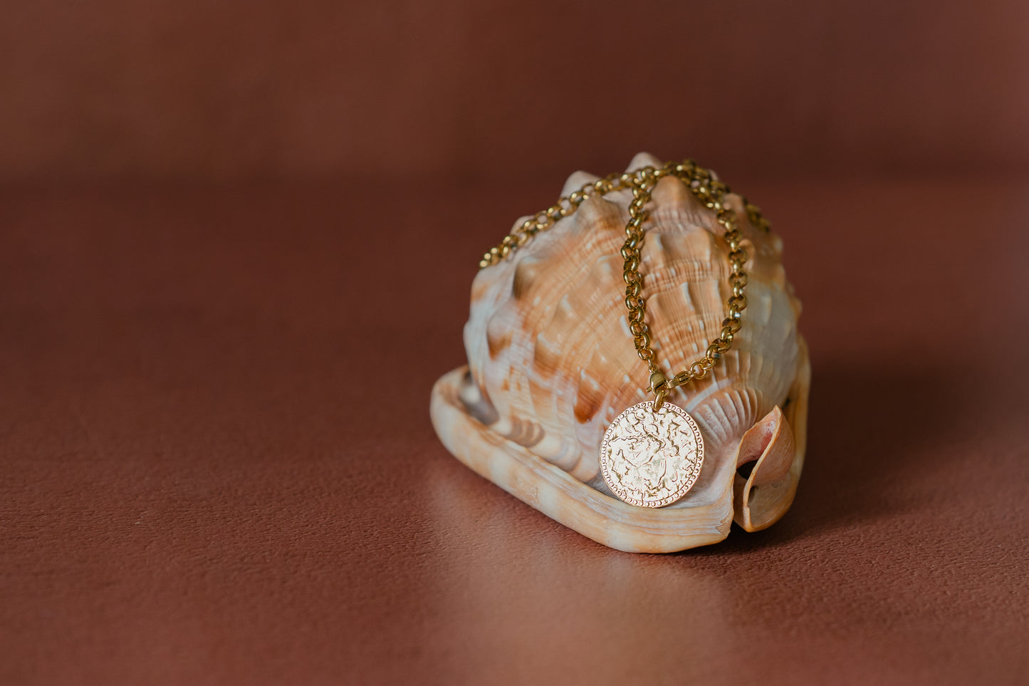 Collier Raphaël de Clarance Bijoux - en acier inoxydable doré à l’or fin