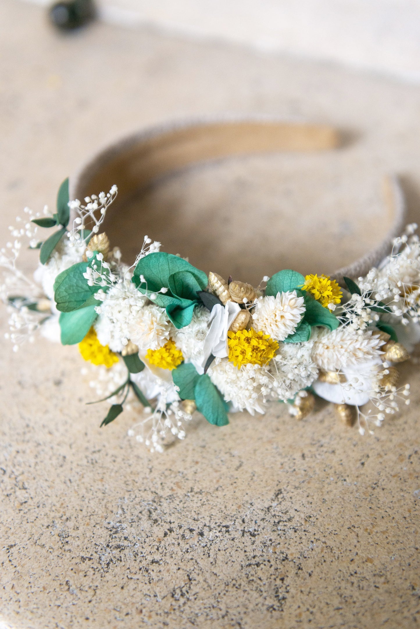 Serre-tête Premier soleil aux fleurs éternelles