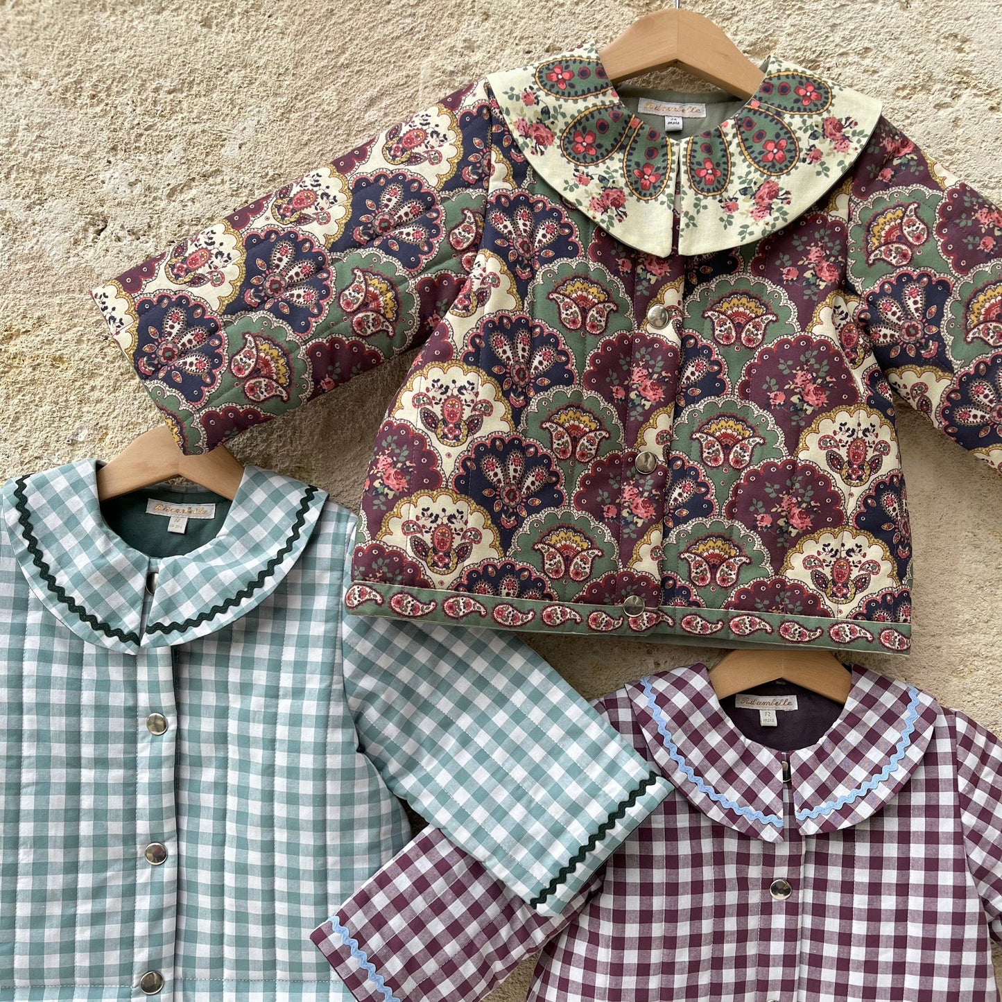 Veste matelassée fleurie