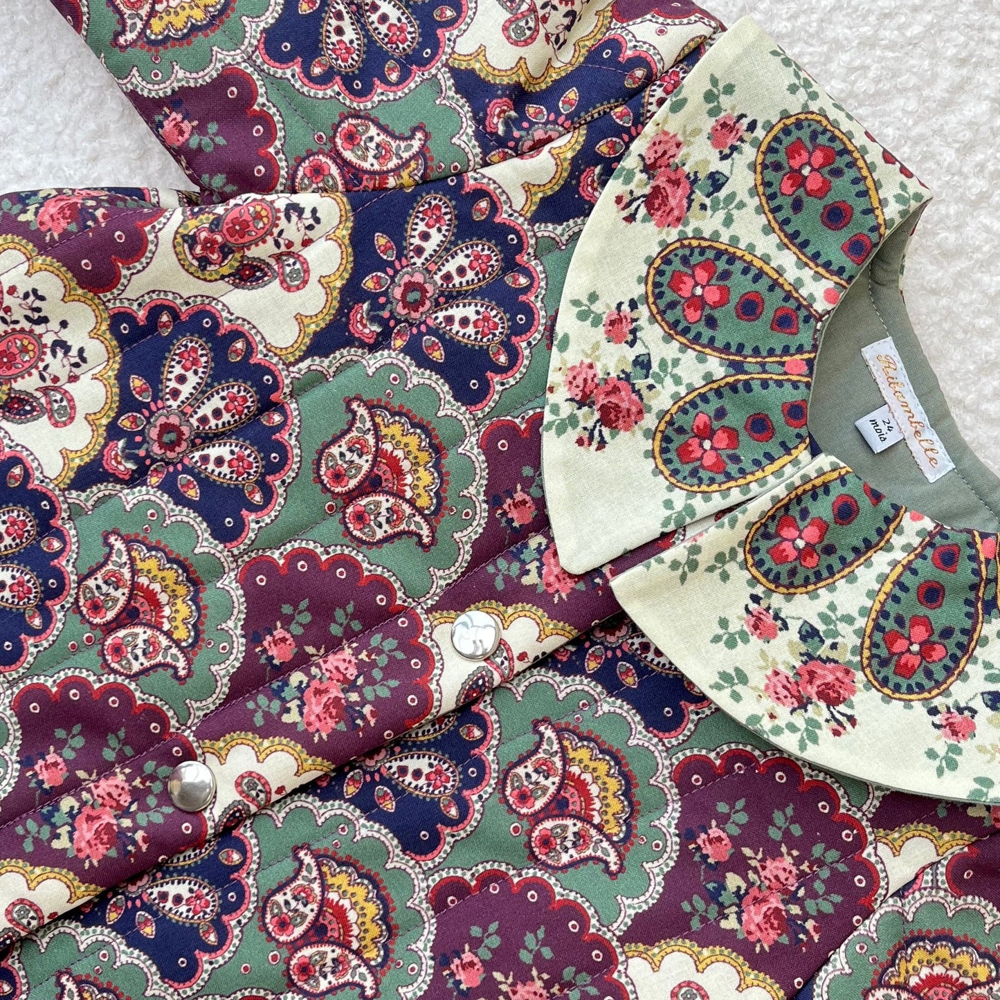 Veste matelassée fleurie