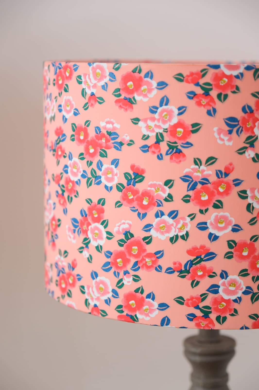 Abat-jour papier japonais fleuri